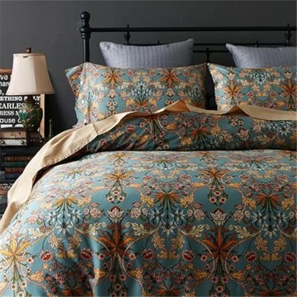 Comforter Set for Queen Size Bed Farmhouse Boho Bedding Sets Fluffy Lightweight
